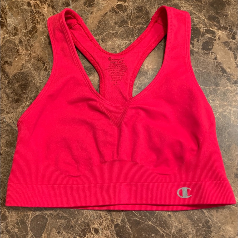Champion Double Dry Sports Bra Red Size Small